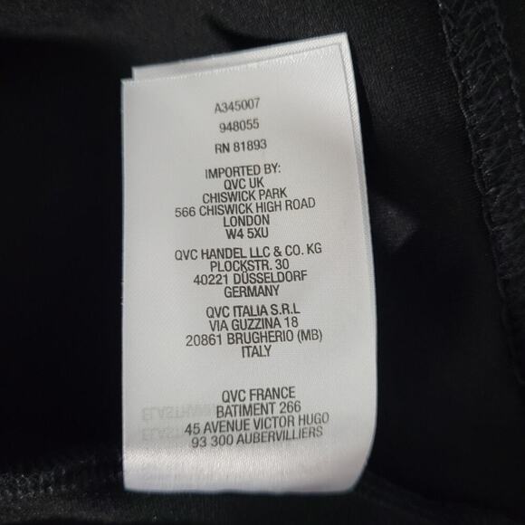 Susan Graver Women’s 2X Black Ponte Knit Cap Sleeve Midi Dress LBD Slimming Work - Picture 14 of 14